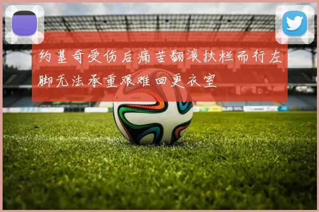 约基奇受伤后痛苦翻滚扶栏而行左脚无法承重艰难回更衣室